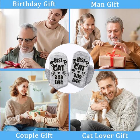 AmoraKiva Cat Gifts for Cat Lovers - Funny Socks Cat Lover Gifts for Moms Women Novelty Cat Socks Silly Fun Pink Fuzzy Socks Valentine Gifts for Cat Mom Her in Saudi Arabia
