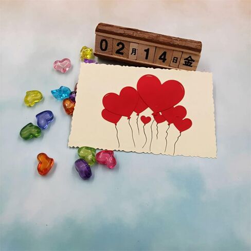 Metal 8pcs Love Heart Balloon Die Cuts, Romance Cutting Die DIY Crafts Template Mould Stencils for DIY Embossing Card Making Album Decorative Paper Scrapbooking in Saudi Arabia