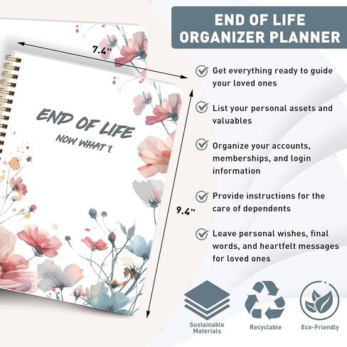 مخطط نهاية الحياة - الترتيبات النهائية عندما أموت، دفتر منظم مخطط لمعلومات المستفيد، التمنيات الأخيرة، منظم مخطط الموت in Kuwait