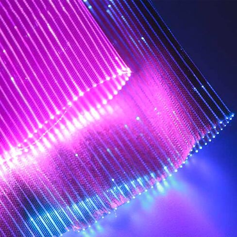 النسيج البصري الألياف ، إكسسوارات LED ، مصابيح شبكية الألياف الضوئية LED لخياطة اللحف بالخياطة ، النسيج مع 7 ألوان قابلة للتغيير لمهرجان DIY مهرجان المهرجانات. (أبيض ، 47.2 بوصة × 39.4in) in Kuwait