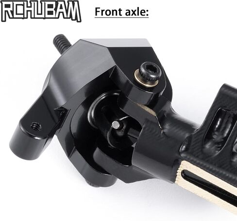 RCHUBAM 1/24 RC Crawler Portal Axle Set SCX24 Heavy Brass Weights Front Rear Complete Axles Compatible with 1/24 Axial SCX24 AXI00001 AXI00002 90081 Directly Upgrade Parts (Front & Rear Axle Set) in Kuwait