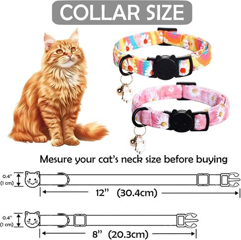Lionheart glory Christmas Cat Collar Breakaway with Bell & Pendant Pink Plaid Gingerbread Man 2 Pack Cute Kitten Collar Soft Adjustable Safety Cat Collars for Girl Cats Pet in Saudi Arabia