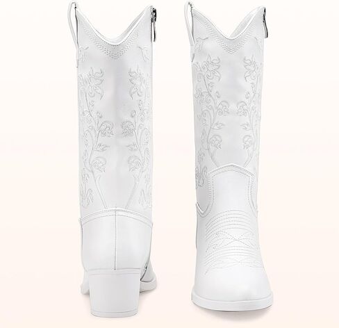 Vepose Women's 9803 Embroided Cowboy Boots Point Toe Cowgirl Boots for Women in Kuwait