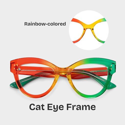 Zeelool Stylish Cat Eye Blue Light Blocking Glasses for Women Rosalee ZJGT701440 in Kuwait