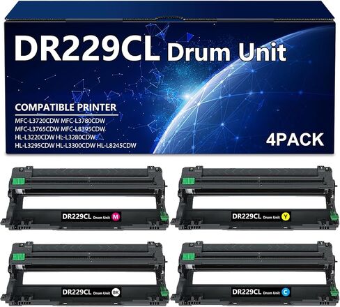 DR229CL Drum Unit Replacement for Brother DR229 TN229 TN229XL Compatible with HL-L3280CDW MFC-L3720CDW HL-L3300CDW HL-L3220CW Printers (1-Pack, Black) in Kuwait