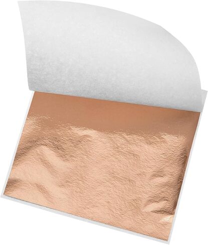MECCANIXITY Gold Leaf Foil Sheet, Red Leaf Papers, 3.3 Inch x 3.1 Inch for Art Decoration, Sculptures, Painting, Pack of 150 Pcs in Saudi Arabia
