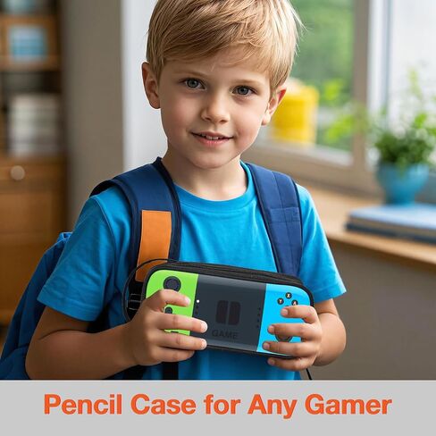 Beaulyn Gamer Pencil Case for Boys Kids - Large Capacity Sturdy Pen Pouch with Zipper, Portable Organizer for School & Travel in Saudi Arabia
