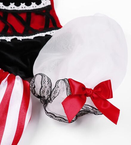 TYHTYM Pirate Costume Little Girls Halloween Dress Up Cute Kids Toddler Cosplay With Hat Eye Patch in Saudi Arabia