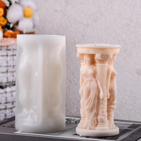 2Pack Rose Bear Animal Silicone Candle Mold Epoxy Resin Wax Mold Silicone Shapes Animal Mold for Candle Craft Making Wedding Gift Decoration in Kuwait