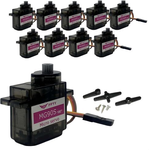 5 Pcs MG90S Servo Motor-Metal Gear 9g Micro Servo Rotation Angle 180° for RC Car Robot Helicopter, Mini Servos for Arduino Project in Saudi Arabia