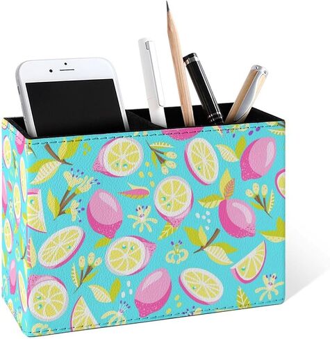 Famame Vintage American Football Pencil Holder for Desk, Leather Desktop Container Pen Cup Storage Study Table Pen Organizer Makeup Brush Holder for Classroom Office Home in Saudi Arabia