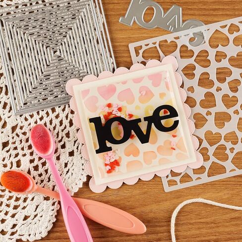 4 Sets Nesting Basics Dies for Card Making Round Square Rectangle Bundle Metal Cutting Dies for Paper Crafting DIY Scrapbooking Metal Mould for DIY Scrapbook Album Paper Card Embossing Die Cuts Punch in Saudi Arabia