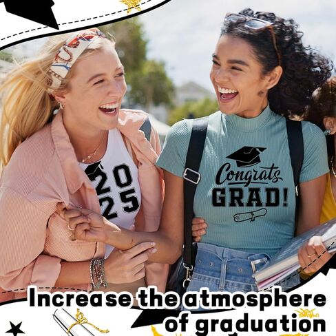 9 Sheet 2025 Graduation Iron On Decals Graduation Pattern Letter Number Patches Set Heat Transfer Blue Applique Decor for Fabric Graduation Gown Cap Toppers DIY Craft in Kuwait