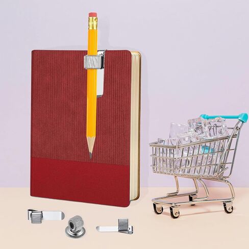 Metal Single Single Loop Penop Organizer for Clipboard Notebook في المنزل ، Office ، Pocket (12 PCS إصدار أفقي) in Kuwait