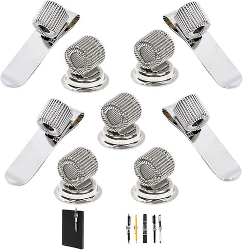 Metal Single Single Loop Penop Organizer for Clipboard Notebook في المنزل ، Office ، Pocket (12 PCS إصدار أفقي) in Kuwait