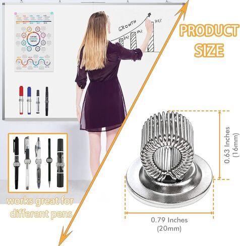 Metal Single Single Loop Penop Organizer for Clipboard Notebook في المنزل ، Office ، Pocket (12 PCS إصدار أفقي) in Kuwait