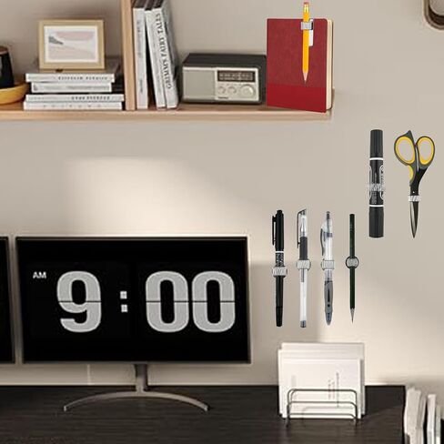 Metal Single Single Loop Penop Organizer for Clipboard Notebook في المنزل ، Office ، Pocket (12 PCS إصدار أفقي) in Kuwait