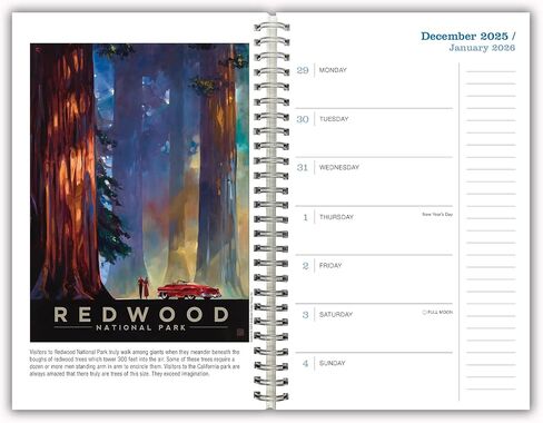 2026 Weekly & Monthly Planner, 16-Month Engagement Calendar: September 2025 - December 2026 - Illustrated National Parks in Kuwait