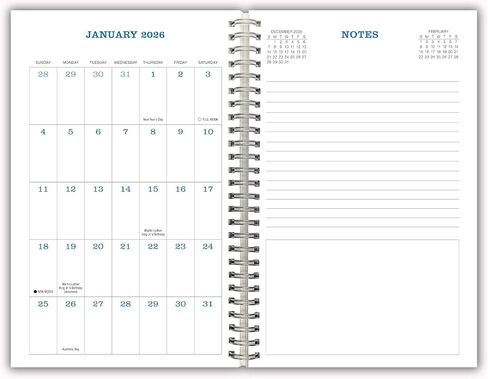 2026 Weekly & Monthly Planner, 16-Month Engagement Calendar: September 2025 - December 2026 - Illustrated National Parks in Kuwait