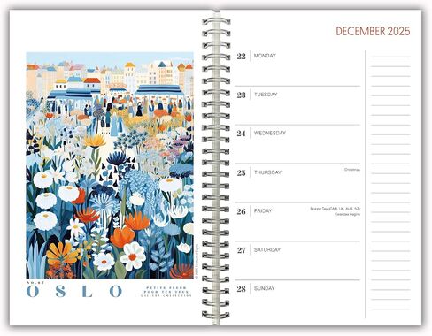 2026 Weekly & Monthly Planner, 16-Month Engagement Calendar: September 2025 - December 2026 - Illustrated National Parks in Kuwait