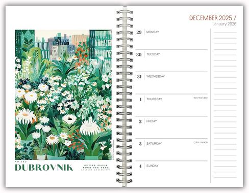 2026 Weekly & Monthly Planner, 16-Month Engagement Calendar: September 2025 - December 2026 - Illustrated National Parks in Kuwait