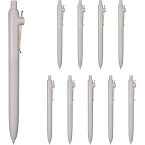 三菱鉛筆 uniball ZENTO Standard Model Rollerball Pen, Extra Fine 0.38mm, Water-Based Black Ink, Ultra-Smooth with Reduced Friction, Cloud, Pack of 10 (UBNZSC38.23)