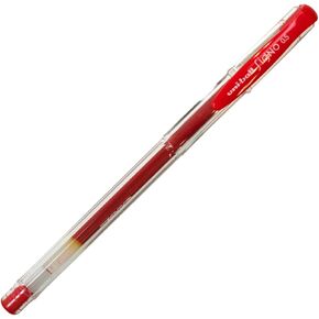 Uni-Ball Signo UM-100 0.5mm Gel Ink Rollerball Pen ، Red (10 pcs box)