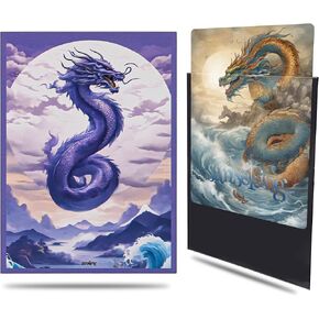 Trading Cards Blinder Page,9 Pockets Side-Loader Cards Protector Sheet,900 Double Card Sleeves Pockets 11 Holes Replacement (9 Pockets)