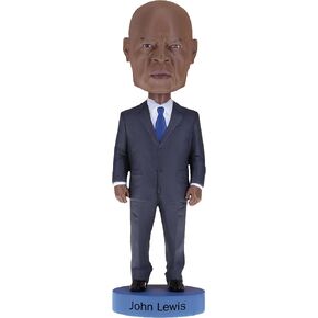 Royal Bobbles John Lewis Collectible Bobblehead تمثال مع بطاقة جامع صورة وتوقيعه