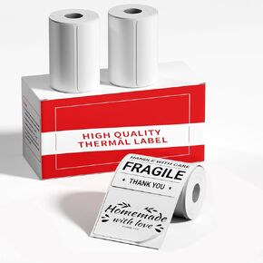 M100 [3x230 pcs] Square Label, 1.57'' x 1.18'' (40 x 30 mm), Compatible with Label Maker M110/ M220/ M221/ M120/ M200/M260/M150, 230 Labels/Roll, 3 Roll, Multi-Purpose Adhesive Thermal Labels