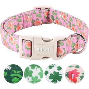 Dog Collars for Large Dogs, Durable Adjustable Dog Collar, Cute Puppy Dog Collar for Girl Boy Male Female Dog, L, Blue