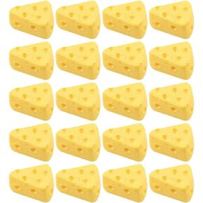 Toyandona 50 PCS Miniature Kitchen Food Cheese ، Theese Models Models Triangle Triangle Triangle Foodrines Mini Food Decor Decor