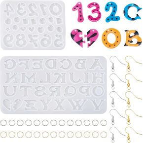 Beadthoven 242pcs راتنج الراتينج أقراط القالب فيلغري ورقة الدمعة الدمعة السيليكون قرط القلادة قلادة القوالب مع حفرة المجوهرات ديي الراتين