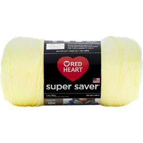 Red Heart Super Saver Yarn (3 حزم) أصفر شاحب E300-322