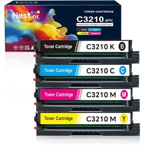 C3210K0 C3210C0 C3210M0 C3210Y0 Toner Cartridges (4-Pack ، 1bk/1c/1m/1y) استبدال Lexmark C3224DW
