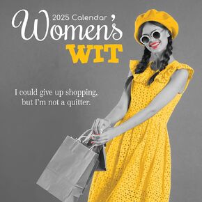 The Gifted Stationary 2025 Square Wall Calendar, Women’s Wit, 16-Month Funny Corner Theme Hanging Calendar with 180 Reminder Stickers, Month Planner for Home and Creative Spaces, 12x12 In