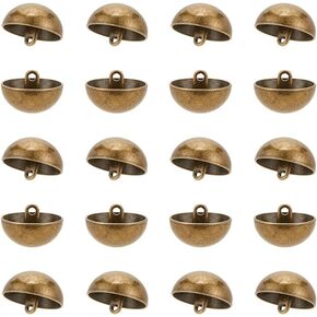 UniCraftale 20pcs أزرار الفطر المعدني أزرار جولة أزرار الخياطة أزرار شانك أزرار نصف أزرار خياطة قبة أزرار ساق الهريس لخياطة معاطف الملابس ملابس المنزل