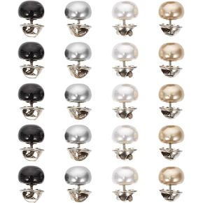 20pcs Seamless Buttons Diamond Jewelry Rhinestone Buttons Vintage Decor Cover up Button Pin Safety