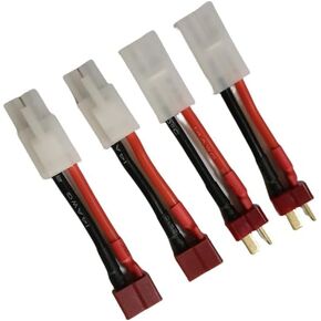 TMY Male Female to Ultra Deans T Plug Male Female Plug Connector Battery Adapter 14awg 40mm 2pairs