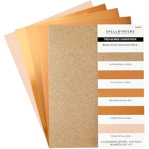 Spellbinders Rose Gold Assorted Pack Cardstock