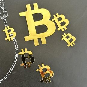 عملة رمز شعار الكعكة توببر مجموعة ، أكريليك عيد ميلاد سعيد cryptocurrency زخرفة حفلة