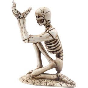 Home Decor Skull Pen Holder Halloween Skeleton Pencil Holder Pencil Bracket Desktop Fountain Pen Storage Rack Organizer Makeup Brush Display Stand Skull Decor