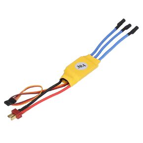 Brushless Motor ESC 30A High RPM Multi Protections Auto Throttle Adaptation Brushless Motor Electric PWM Speed Controller 300,000rpm for 2 Pole Internal Rotation