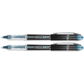 uniball Vision Elite Stick Roller Ball, Blue-Black, Micro Pnt, 2 Pens 69176