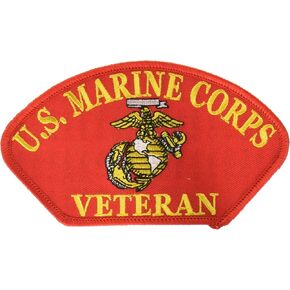 eagleemblems pm1383 patch-usmc ، hat ، المخضرم ، RD (3x5.25 '')