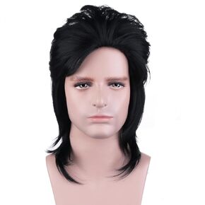 BERON 16 Inches Mullet Wigs Ash Blonde 150 Grams