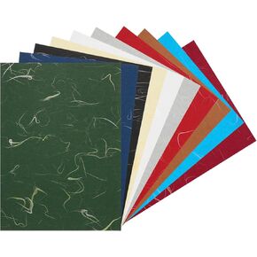 50 Sheets Natural Fiber Mulberry Origami Paper 6x6 Inch Visible Folding Washi Paper,[for Junk Journals, Card Making, DIY Craft Writing Painting, Decorative Scrapbook]-Mixed Colors in Kuwait