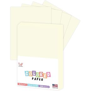 ورقة نسخ زرقاء ، ورق طابعة ملونة ، 8.5 × 11 "، 20 رطل / 75 GSM Paper ، 200 ورقة ، ورق الباستيل متعدد الأغراض ، مصنوع في الولايات المتحدة الأمريكية in Kuwait