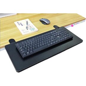 موسع سطح المكتب ، 20 "× 9" مقطع على صينية لوحة مفاتيح قابلة للطي ، صينية موسع طاولة صغيرة ، طاولة عائمة معلقة مكتب كمبيوتر ، مناسب لتمديد سطح المكتب لجلوس مكتب مكتب مستقيم (أسود)