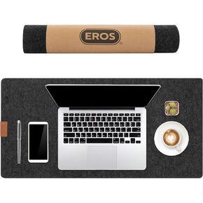منتجات Office Eros - حصيرة مكتب محسوسة (رمادي فاتح ، كبير جدًا)